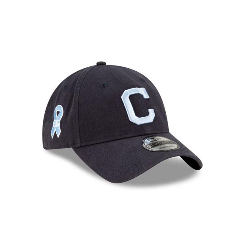 MLB Cleveland Indians Father's Day 9Twenty Adjustable (RHW0194) - Blue New Era Caps